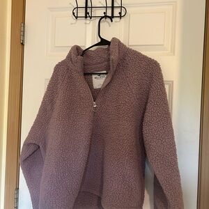 Hollister Purple Sherpa Pullover